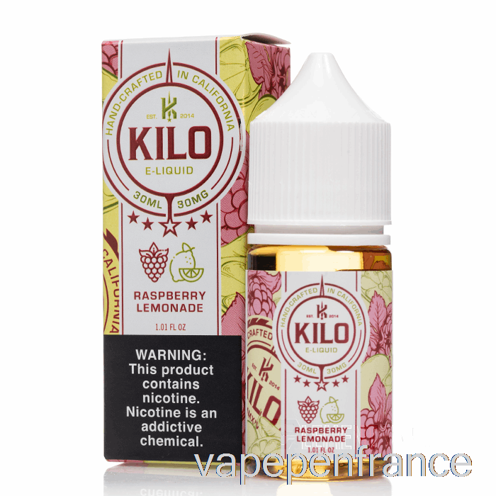 Limonade à La Framboise - Kilo Sels De Relance - 30 Ml 50 Mg Stylo Vape